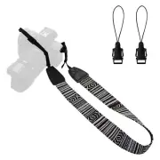Camera Strap Canvas Neck Shoulder Strap with Quick Release Buckles for DSLR SLR