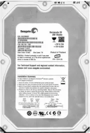 Hard Drive Seagate barracuda It ST3250620NS 250GB 7200U/Min 16MB SATA II 3.5''
