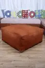 Ottoman Pouffe Footstool Pouf Handmade Genuine Unstuffed Moroccan Leather