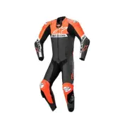 Missile V2 Ward 1Pc Leather Suit Black Red Fluo White