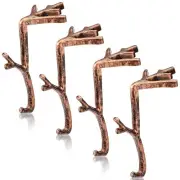 Heavy Duty Christmas Stocking Holders Cast Iron Stocking Hangers for Mantle X...