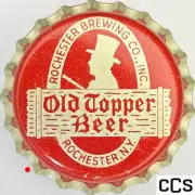 Old Topper Rochester Brewing Company BEER cork lined beer bottle cap 1940-1951