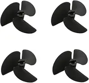 LUMIXE 4PCS RC Boat 3-Blade Nylon Propeller Diameter 36mm/47mm/52mm/55mm/57mm Marine Paddle with 4mm/4.76mm Shaft Hole Plastic Props Boat Propeller (Color : 4x47mm)