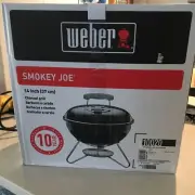 WEBER 14" SMOKEY JOE CHARCOAL GRILL PORTABLE BBQ BLACK 10020