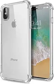 Shockproof Tough iPhone 5 SE 6S 8/7 Plus X Soft Gel Clear Case Cover for Apple (iPhone Xs Max, Clear)