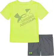 [Under Armour] baby-boys Linear Big Logo Set (Toddler/Little Kids/Big Kids)