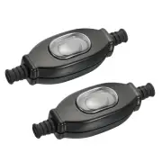 7mm Inline Cord Switch, Waterproof Appliance Switch 250V 3A Rocker Switch 2pcs