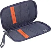 [FOMIYES] Concealed Travel Pouch Document Bag for Passport Credit Cards Driver's License Portable Data Bag