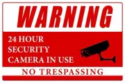 Warning 24 Hour Security Cameras in Use Business Informational Safety Sign