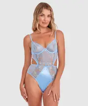 Dani Underwire Bodysuit - Light Blue