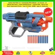 Dart Gun Nerf Elite 2.0 Commander RD 6 Blaster Kids 12 Official Nerf Darts Age8+