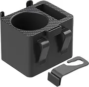 Rear Seat Cup Holder,Seat Back Organizer Large Capacity - Adjustable Versatile Drink Pocket Food Tray for Bottle Mobile Phone Keys Storage