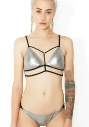 Mercury Rising Metallic Bikini Set