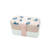 Monbento Mb Original Graphic 1L Lunch Bento Box Food Container-Pink Butterfly