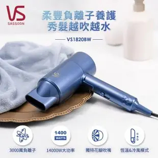 SASSOON VS沙宣 千萬負離子柔亮護髮吹風機 VS1820BW