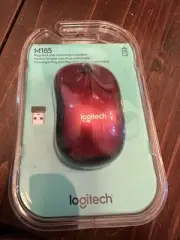 Logitech M185 Wireless Mouse - RED