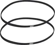 uxcell 2pcs 260XL Rubber Timing Belt 130 Teeth 10mm Width 5.08mm Pitch Synchronous Closed Loop Geared Drive Belt Black for Industrial