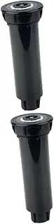 Luxshiny 2Pcs Automatic Retractable Irrigation Sprinkler for Garden Lawns Easy Installation Pop Up Spray Device Pressure Activated Seal Uniform Watering