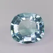6.25 CT NaturalAquamarine | Square Cushion Cut | Perfect | light Blue Aquamarine