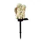 Resin Angel Solar Light Crafts Garden Landscape Light Angel Sculpture9217