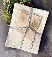 58 Coffee Dyed 8.5"x11" Papers Hand Dyed Stained Junk Journal Supply Craft Book