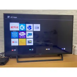 二手中古家電SONY40吋電視2017年可聯網型號KDL-40W660E內建you tube及Netflix保固3個月