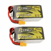 TATTU R-LINE V3.04S 14.8V 2000mAh 120C LiPo Battery XT60 Plug for Airplane RC Car Helicopter FPV Racing Drone