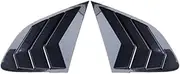 Car Rear Window Side Vent Shutter Louver Air Panel Cover Trim Compatible For Geely Zeekr 001 2021-2023 Black/Carbon Fiber Accessories(Carbon Fiber Look)