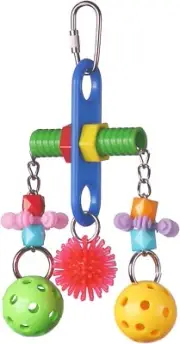 SB1087 Tug O' War Bird Toy, Small/Medium Bird Size, 6" x 3" x 1" Parrot Toy