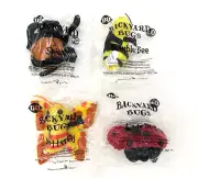 Dairy Queen Vintage Backyard Bugs MIP Plush Toys Lady Bug Spider Butterfly Bee