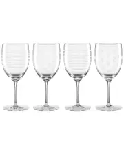 Oneida Set Of 4 Mingle Wine Glasses