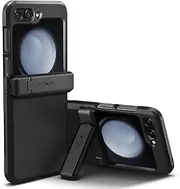 SPIGEN Tough Armor Pro for Samsung Galaxy Z Flip 5 Case with Kickstand, Hinge Protection, Air Cushion Protective Foam Technology, Heavy Duty Hard Raised Edges Cover - Black