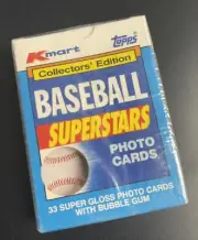 1990 Topps Kmart Baseball MLB Superstars (33) card Factory sealed Box Set HOF