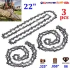 AU 3PCS CHAINSAW CHAIN 22" INCH 86 Links 325 058 For BAUMR-AG SX75 MTM 72SX 62SX
