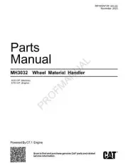 Caterpillar Cat MH3032 Material Handler Parts Catalog Manual