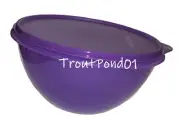 TUPPERWARE Wonderlier Bowl Classic Nesting Mixing 8 3/4 C Purple Matching Seal