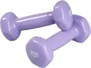 Dumbbells Hand Weights Set of 2 - Vinyl Coated Exercise & Fitness Dumbbell for H