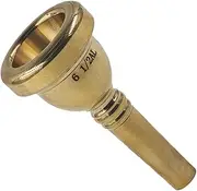AUXBC 6 1/2AL Gold Plated Trombone Mouthpiece, Baritone and Euphonium Mouthpiece, Ideal for Students, Beginner and Professionals