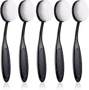 UNIMEIX 5 Pack Blending Brushes (Size 3, 1.18" Black Nylon Bristles, Toothbrush-shaped, Suitable for Card Making, Drawing, Blending Ink)