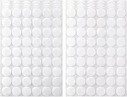 600pcs Hook and Loop Sticky Dots, 0.6-Inch Hook & Loop Glue Dots Circle Round White Dot Stickers for Fabric Classroom Arts Crafts Home Office Use, No Sew (300 Pairs)