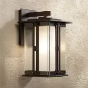 Fallbrook Rustic Outdoor Wall Light Fixture Bronze 11 3/4" for Exterior Barn