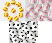 8 PC BALL RESIN FLATBACK FLAT BACK RESINS