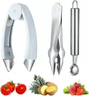 Strawberry Hullers Remover Multifunctional Pineapple Stem Corer Tool Tomato Pine