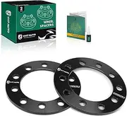 YHTAUTO 5x5.5/5x135 Wheel Spacers 6 Inch Compatible with Ford Chevrolet Toyota Nissan GMC Dodge, Tire Spacers 108mm Center Bore 5 Lug 2PCS Black Wheel Adapter