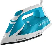 [Russell Hobbs] Supreme Steam Iron, Powerful Vertical steam Function, Non-Stick Stainless Steel Soleplate, Easy Fill 300ml Water Tank, 110g Steam Shot, 40g Continuous steam, 2m Cord, 2400W, 23040