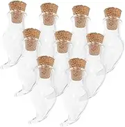 Cabilock 12pcs Mini Cork Bottles Decorative Wishing Vials for Messages Storage DIY Crafts Wedding Favors Miniature Containers with Cork Stoppers