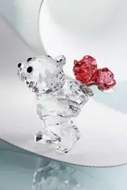 SWAROVSKI CRYSTAL KRIS BEAR SAY IT WITH ROSES 5063324 MINT BOXED RETIRED RARE