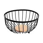 Tabletop Fruit Stand Rust-proof Metal Holder Wire Basket for Kitchen Counter