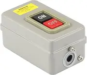 HAODEE Power Control Button Switch Three-Phase Latching Motor Start Button Press Switch BS211B BS216 BS230 10A 380V Start Stop ON-Off (Size : BS230B)
