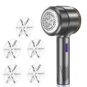 Fabric Shaver and Electric Lint Remove, Sweater Defuzzer with 5 Stainless Ste...